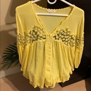 Yellow charming Charlie shirt